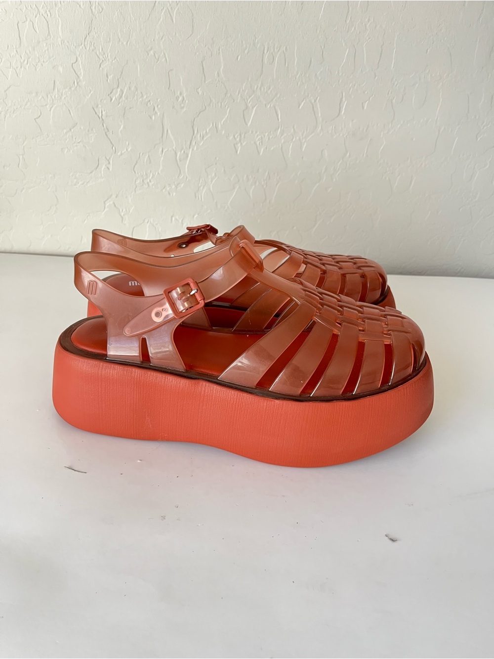 Melissa Possession Jelly Platform Fisherman Sandals Pink Size Women’s 8 - Picture 3 of 7